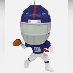 NWT NFL New York Giants Bouncing Wobble Head Hallmark Christmas Ornament